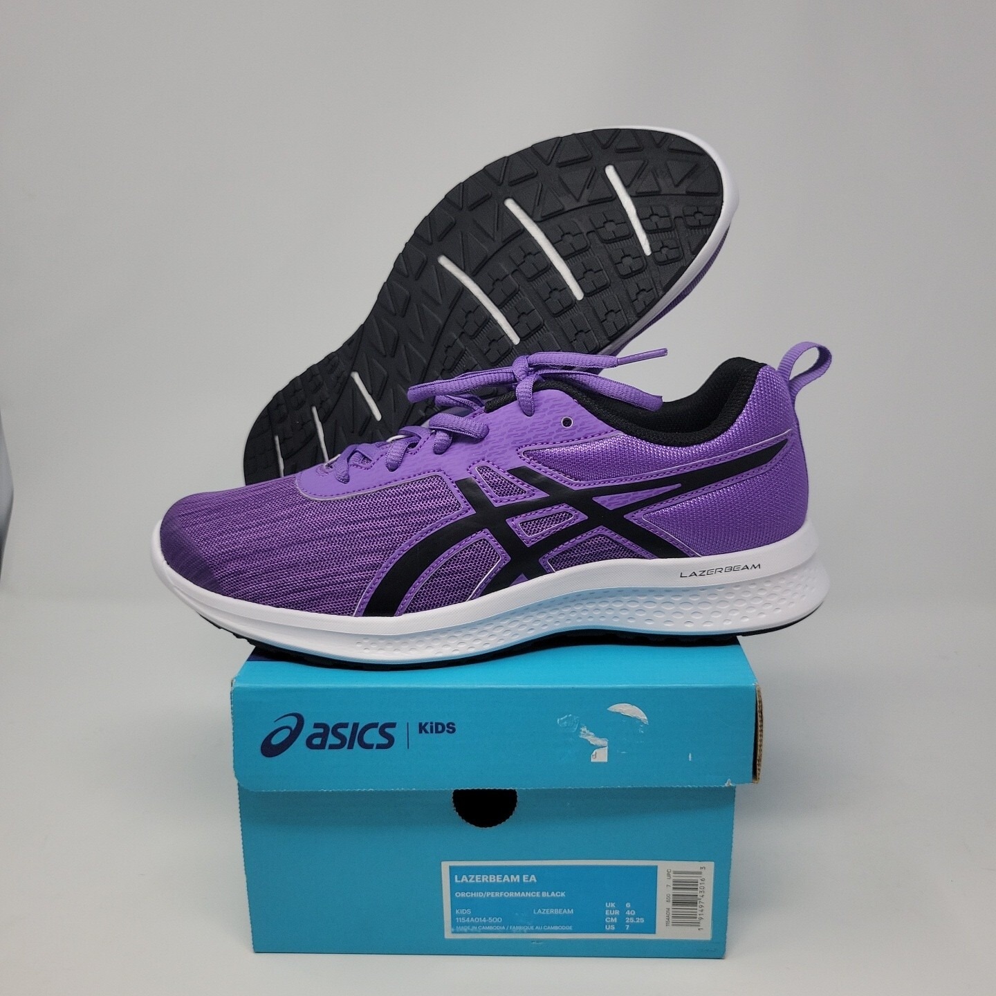 Asics Kids Youth 7 Athletic Running Sneakers Purple Black Kids Youth 7 Shoes